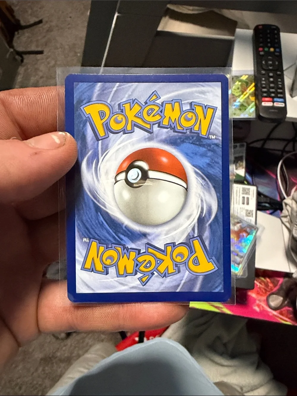 Pokemon Team Rocket Wobbuffet Holographic Card - Blue & Purple Artwork